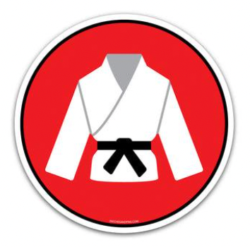 Karate Uniform Sticker