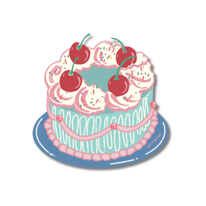 Eat Cake Sticker