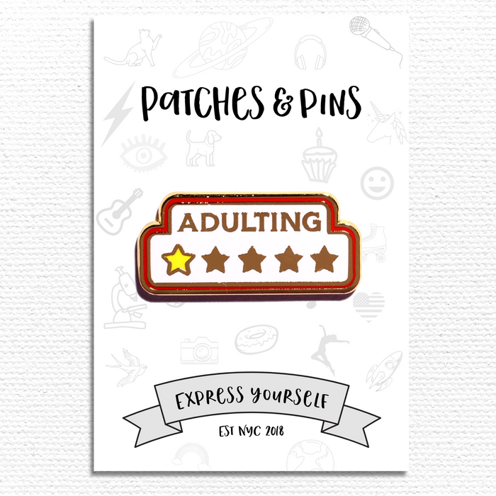Adulting Enamel Pin