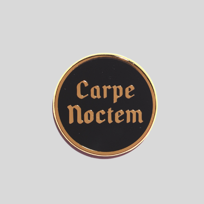 Carpe Noctem Enamel Pin