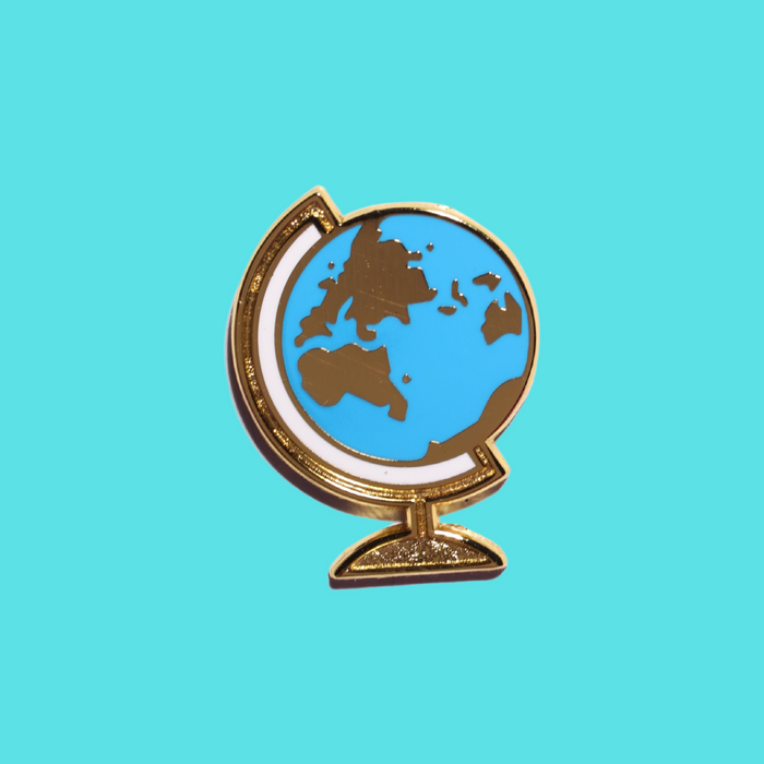 Globe Enamel Pin