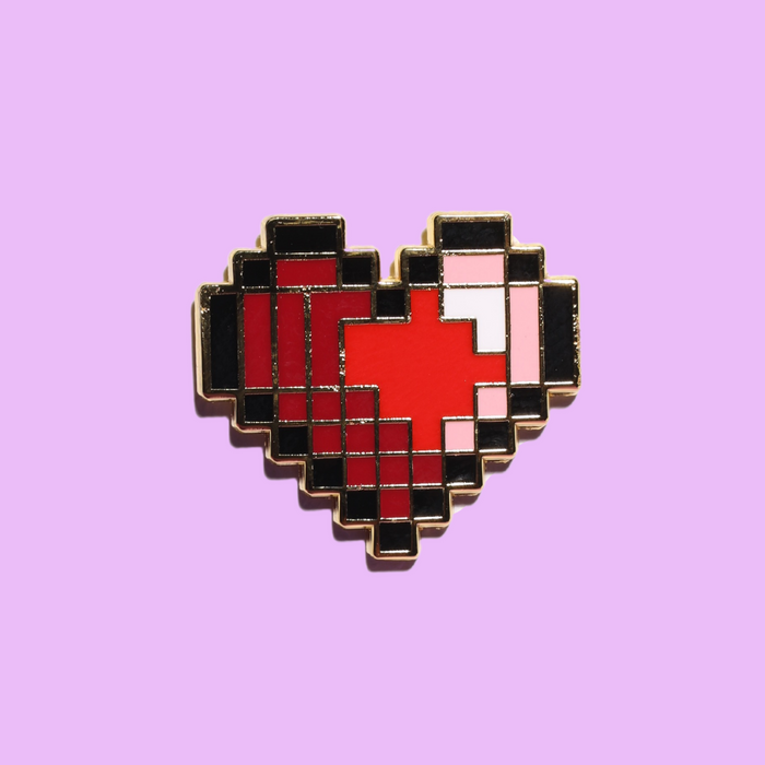 Pixel Heart Enamel Pin