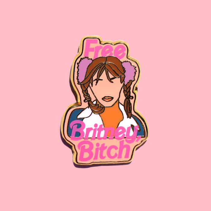 Free Britney Bitch Enamel Pin