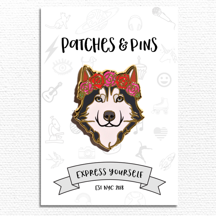 Husky Enamel Pin