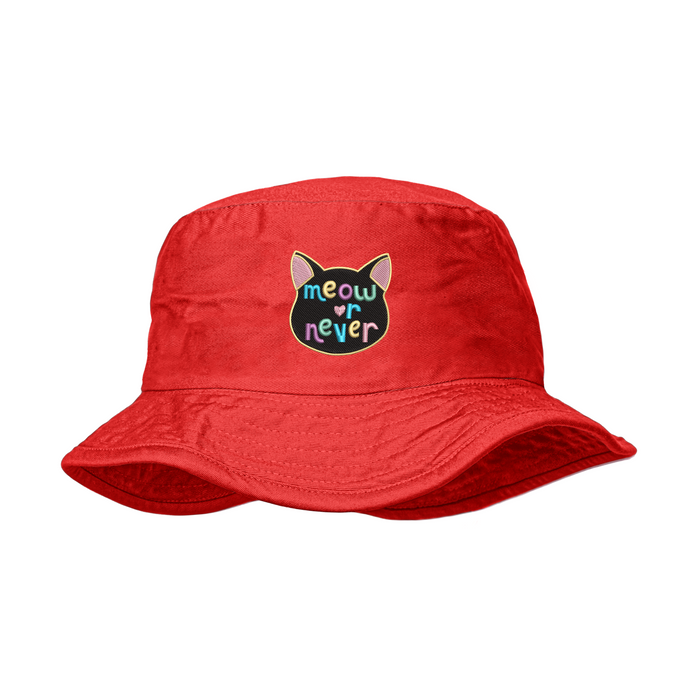 Meow or Never Unisex Bucket Hat