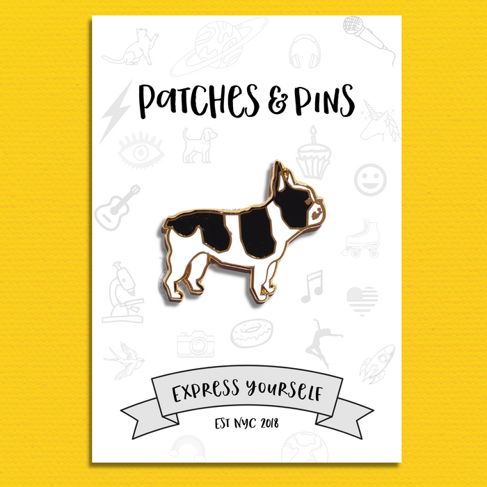 Frenchie Enamel Pin