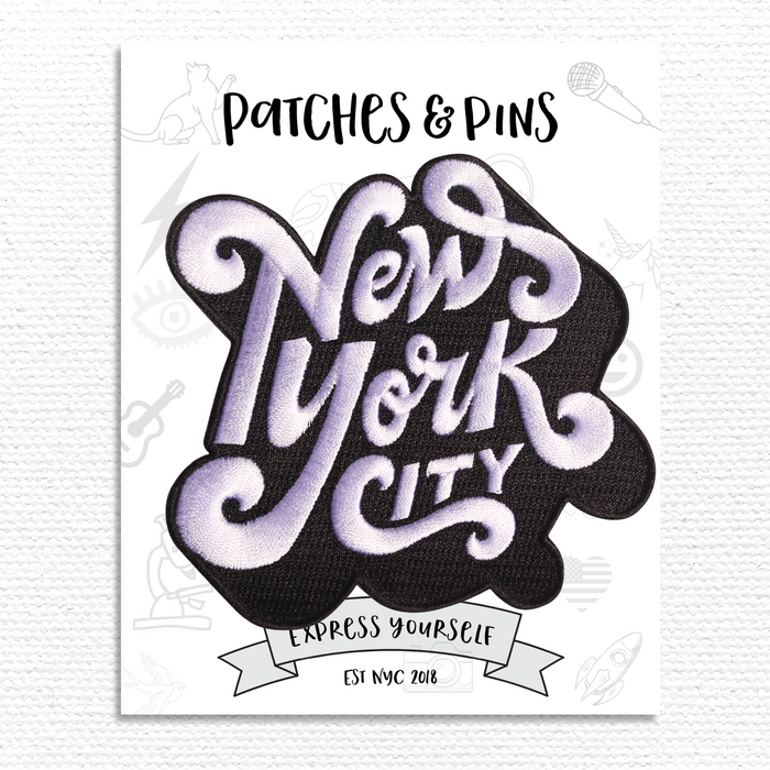 New York City typography Patch