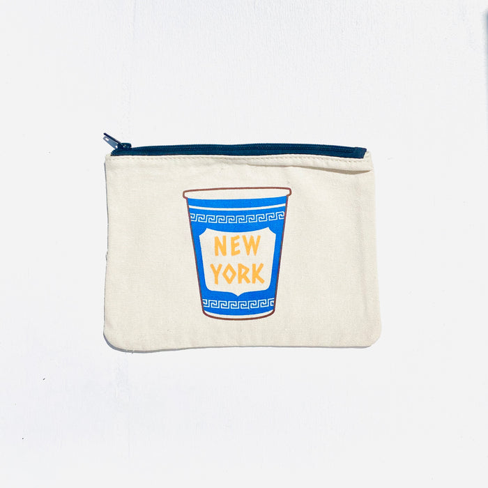New York Coffee Canvas Pouch
