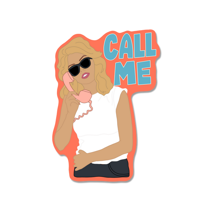 Blondie Call Me Sticker