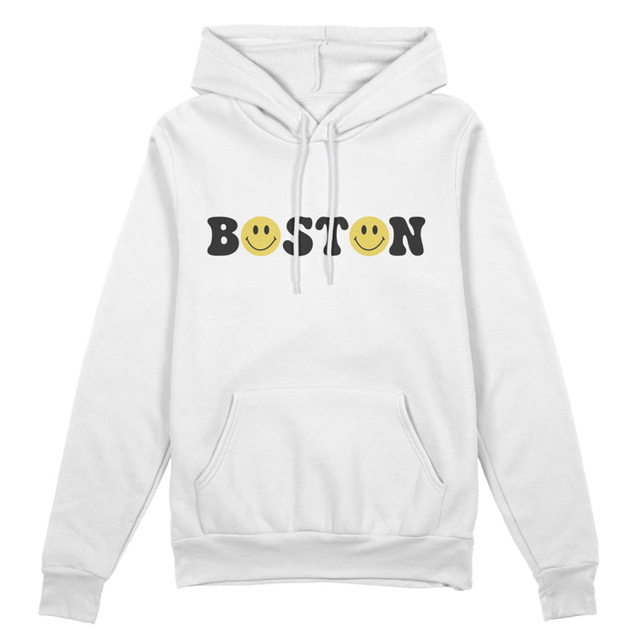 Boston Yellow Smiley Hoodie