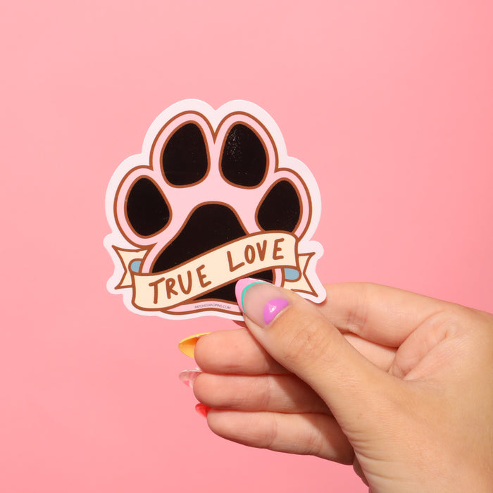 True Love Fur Baby Sticker