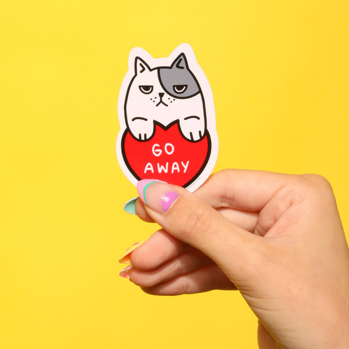 Go Away Sticker