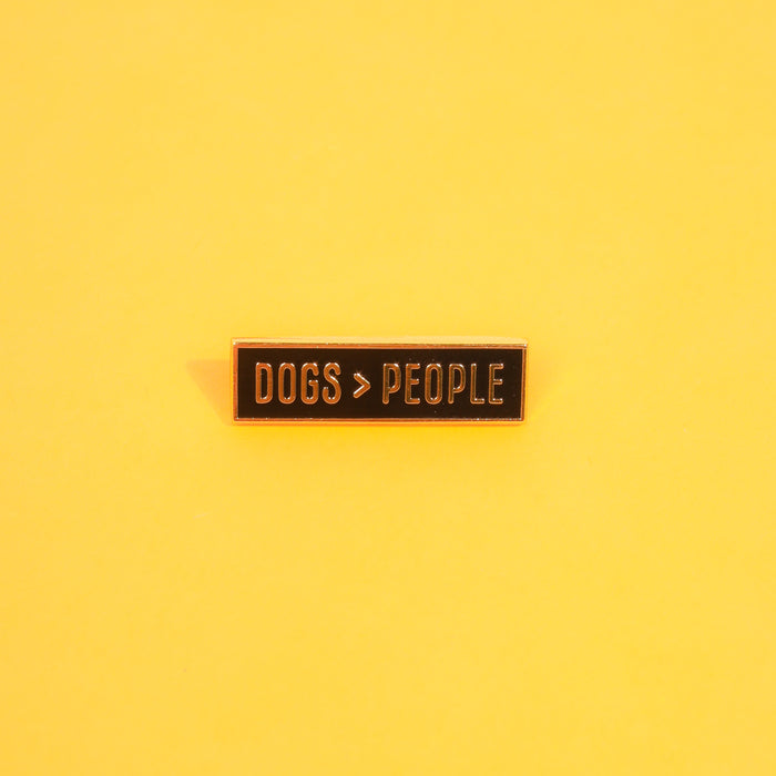 Dogs > People Enamel Pin