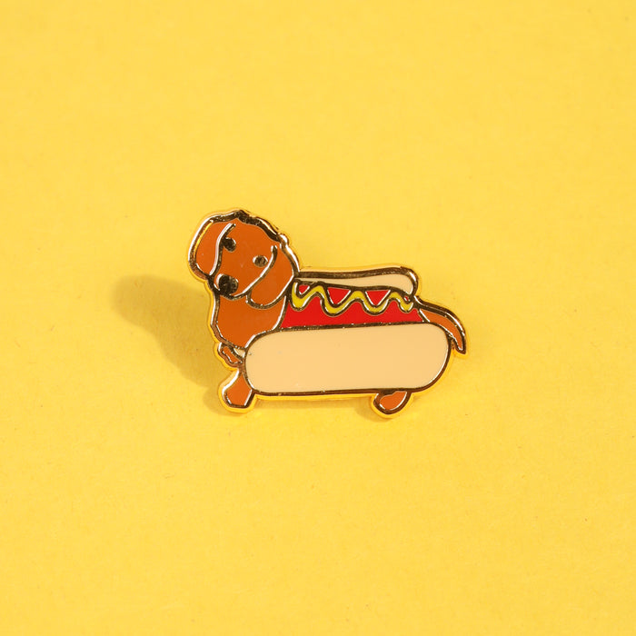 Hotdog Enamel Pin