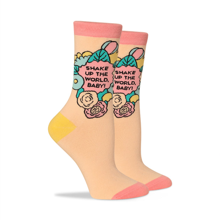 Shake up the world baby Women's Socks