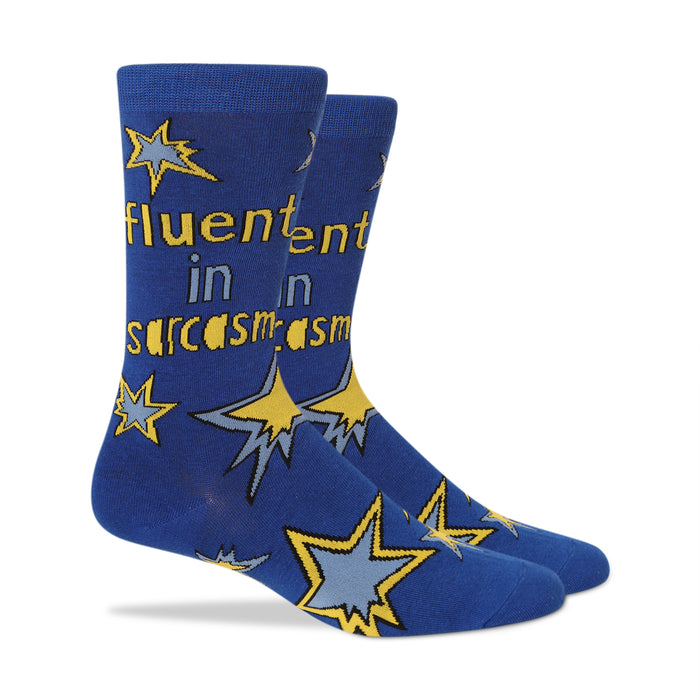 Fluent in sarcasm Men's Socks