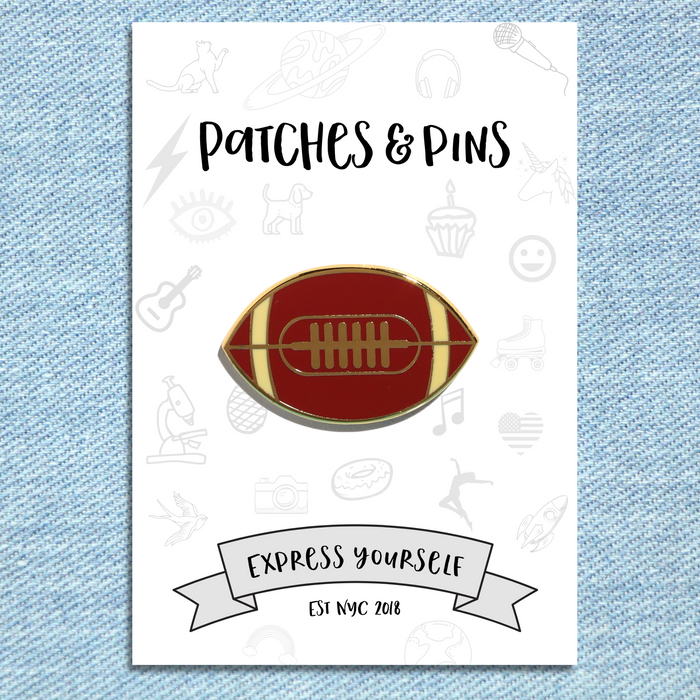 Football Enamel Pin