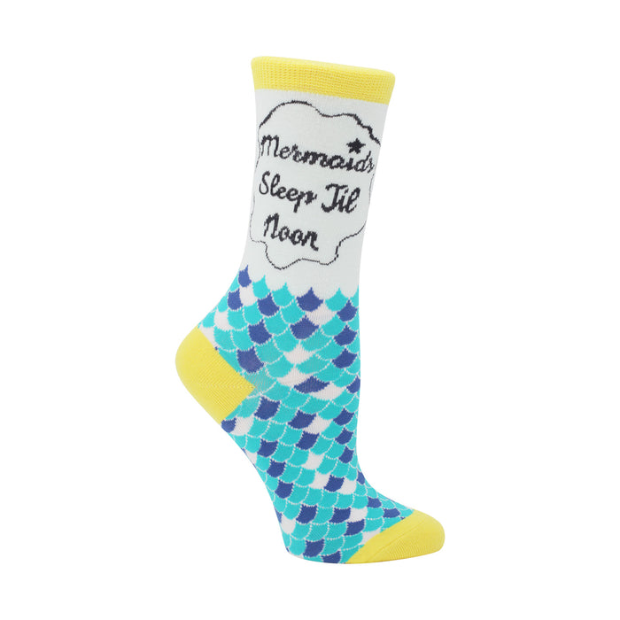 Mermaids Sleep Till Noon Women's Socks