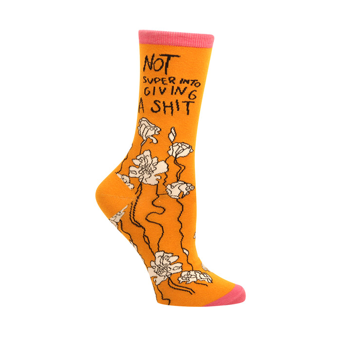 Not Super Into Giving A S--t Women's Socks
