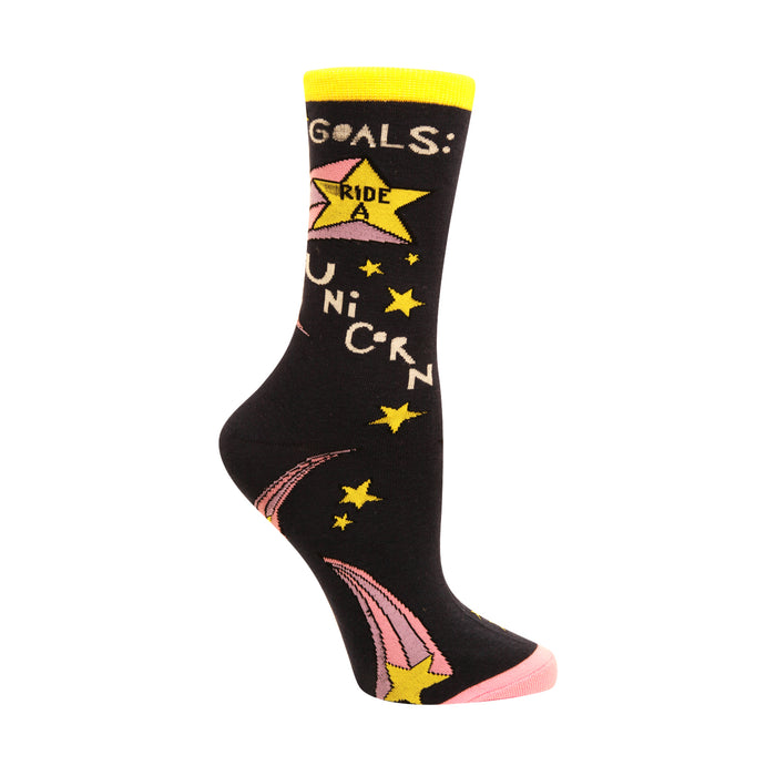 Goals: Ride a Unicorn Women's Socks