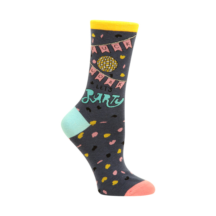 F--k Work Let's Party Women's Socks