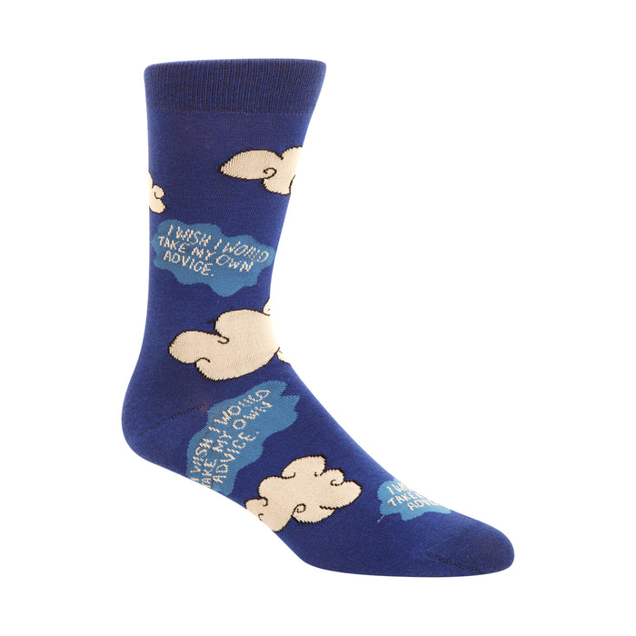 I Wish I Would Take My Own Advice Men's Socks