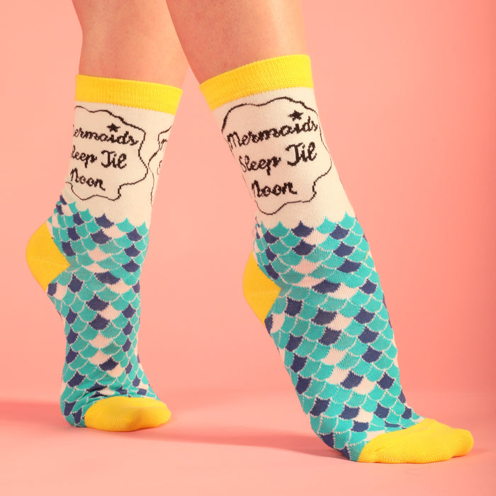 Mermaids Sleep Till Noon Women's Socks