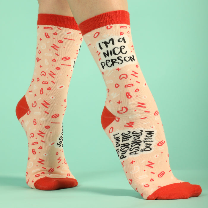 I'm a Nice Person Women's Socks