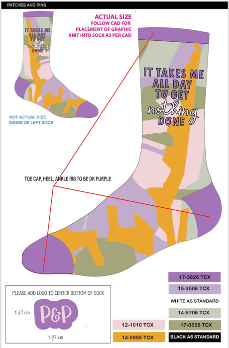 It Takes Me All Day to Get Nothing Done Women's Socks