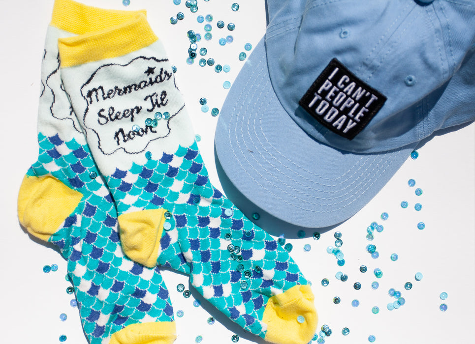 Mermaids Sleep Till Noon Women's Socks