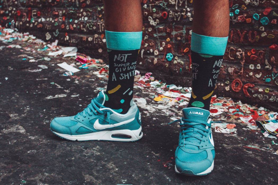 Not Super Into Giving A S--t Men's Socks