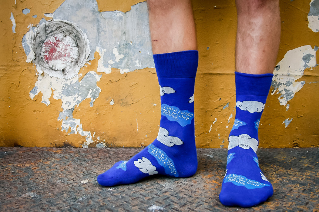 I Wish I Would Take My Own Advice Men's Socks