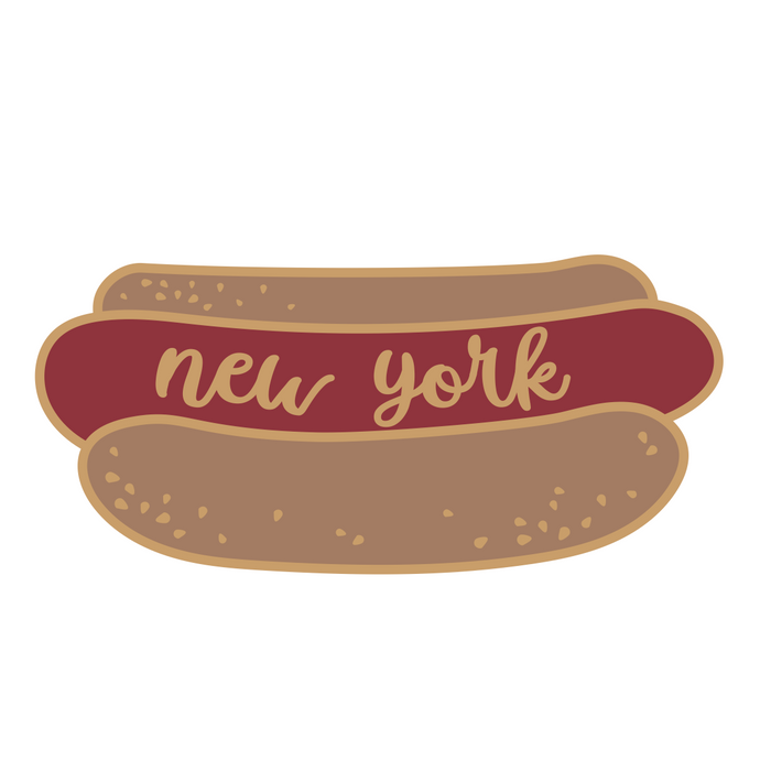 NY Hot Dog Sticker