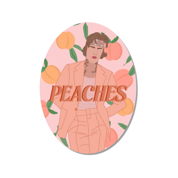 Peaches Sticker