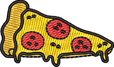 Pizza Embroidery
