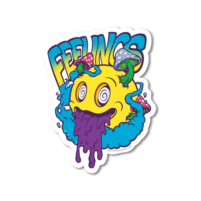 Smiley Mushrooms Feelings Sticker