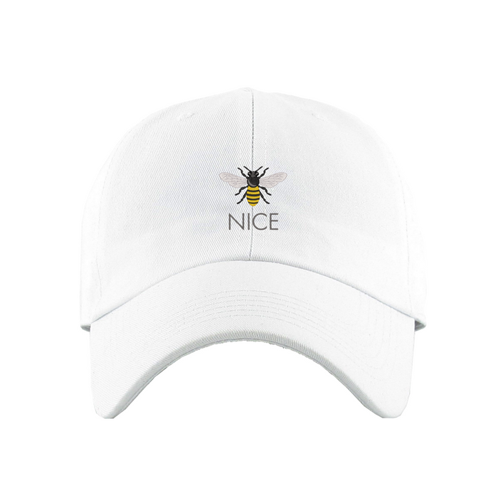 Bee Nice Dad Hat