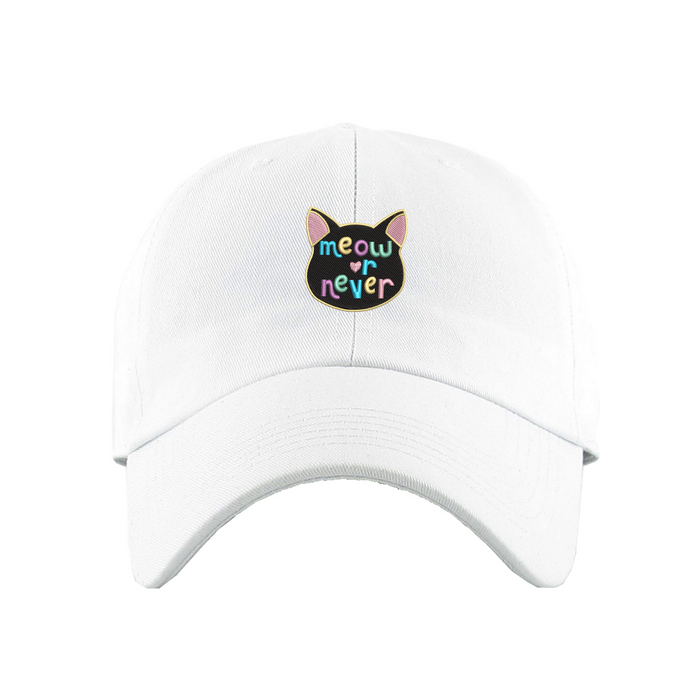 Meow or Never Dad Hat