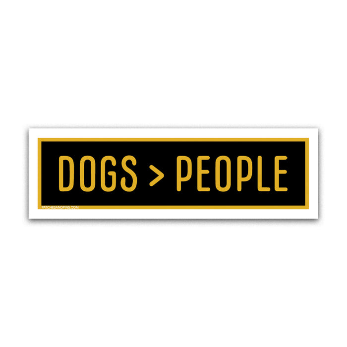 Dogs Over People Sticker