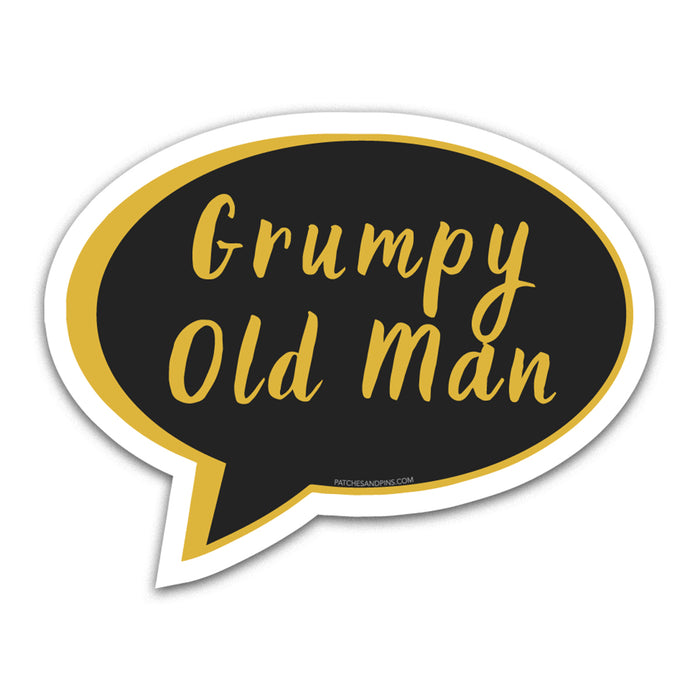Grumpy Old Man Sticker