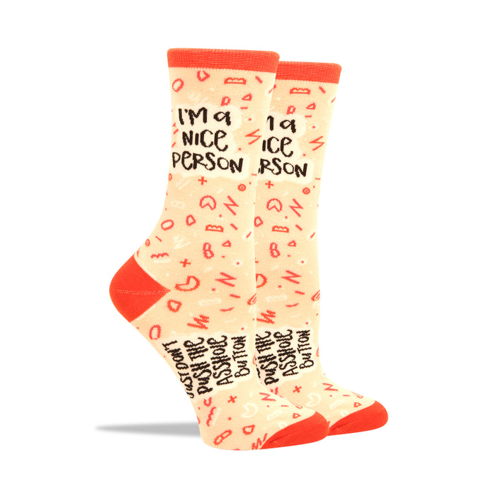 I'm a Nice Person Women's Socks