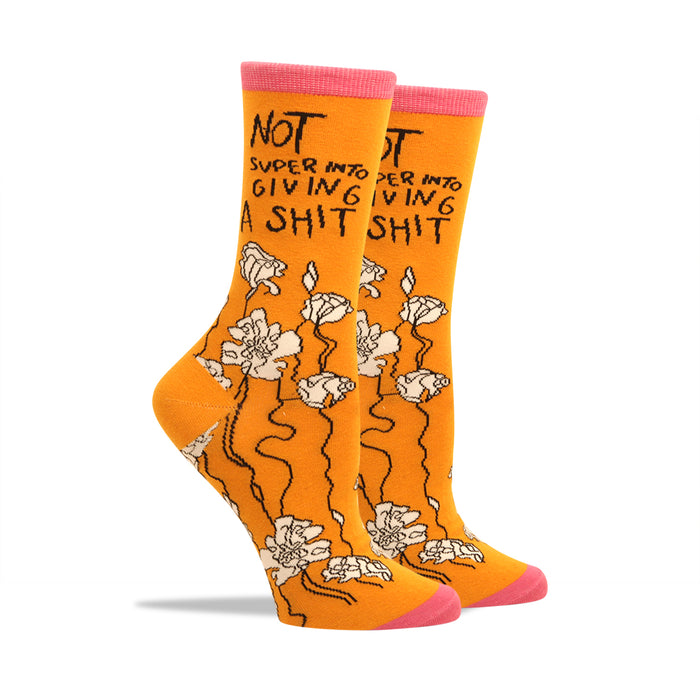 Not Super Into Giving A S--t Women's Socks