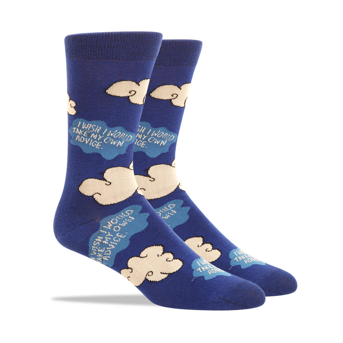 I Wish I Would Take My Own Advice Men's Socks