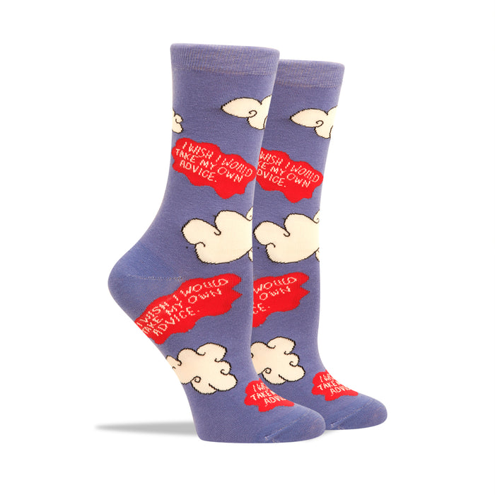 I wish I Would Take Own Advice Women's Socks