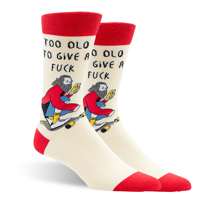 Too Old To Give A F--k Men's Socks