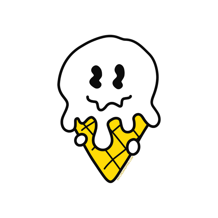Smiley Ice cream Sticker