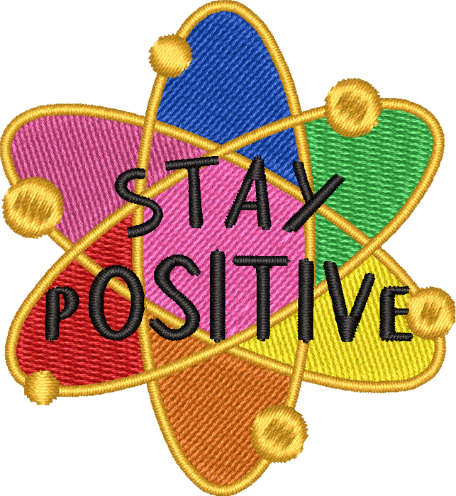 Stay Positive Embroidery