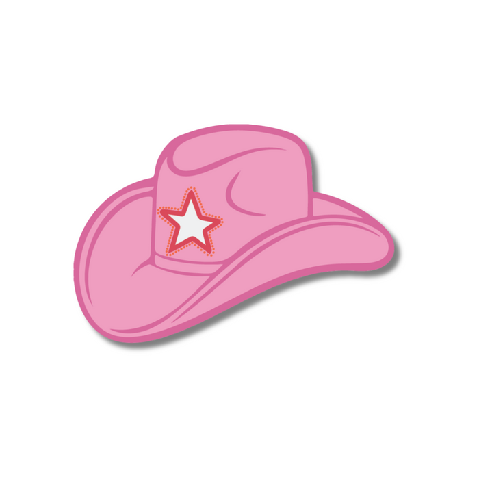 Pink Cowgirl Hat Sticker