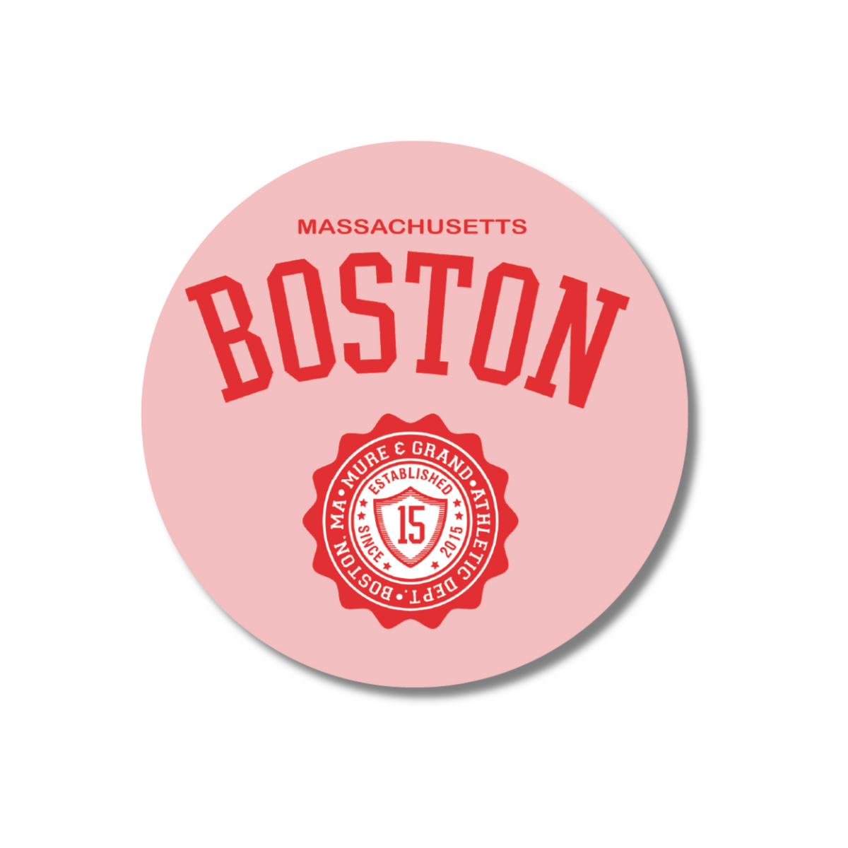 Boston Sticker — Patches and Pins Fun Products