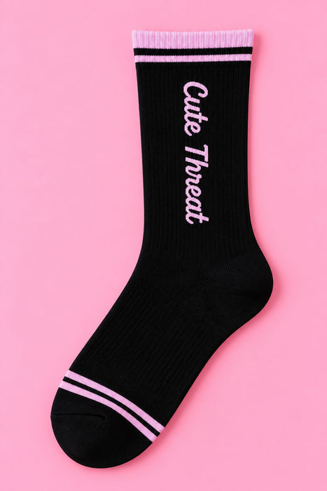Cute Threat Tube Sock Socks mure + grand 